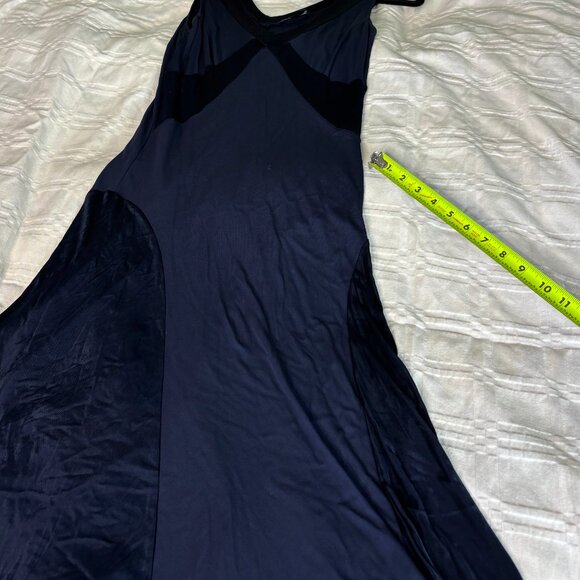 Banana Republic Navy Blue Dress Sz L Jersey-like material - Picture 1 of 7